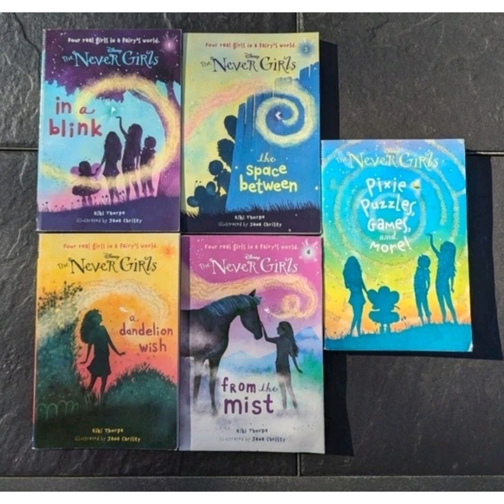 Disney The Never Girls Books Collection #1 Box Set of 5 Books By Kiki Thorpe